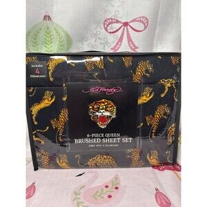 Ed Hardy Queen Sheet Set, 6 pieces